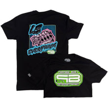 Load image into Gallery viewer, PURPOSE BUILT "LS EVERYTHING" T-SHIRT BLACK / NEON