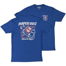 Load image into Gallery viewer, PURPOSE BUILT "THE BOTTLE" NITROUS T-SHIRT BLUE / RED / WHITE