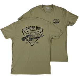 PURPOSE BUILT "PLUG" T-SHIRT O.D. GREEN