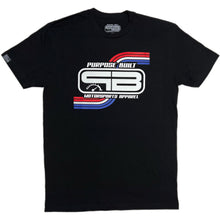 Load image into Gallery viewer, PURPOSE BUILT &quot;LIFESTYLE&quot; STRIPES T-SHIRT RED / WHITE / BLUE