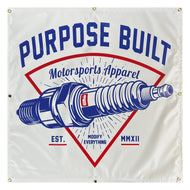 PURPOSE BUILT SHOP/GARAGE VINYL BANNER 