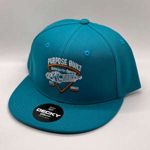 PURPOSE BUILT "PLUG" SNAPBACK TEAL / COPPER