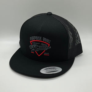 PURPOSE BUILT "PLUG" SNAPBACK BLACK / RED