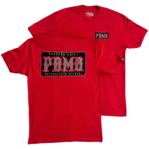 PURPOSE BUILT "TUNGSTEN" T-SHIRT RED / BLACK