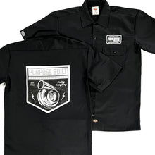 Load image into Gallery viewer, PURPOSE BUILT “SCRAMBLE” DICKIES WORK SHIRT BLACK / GREY / WHITE