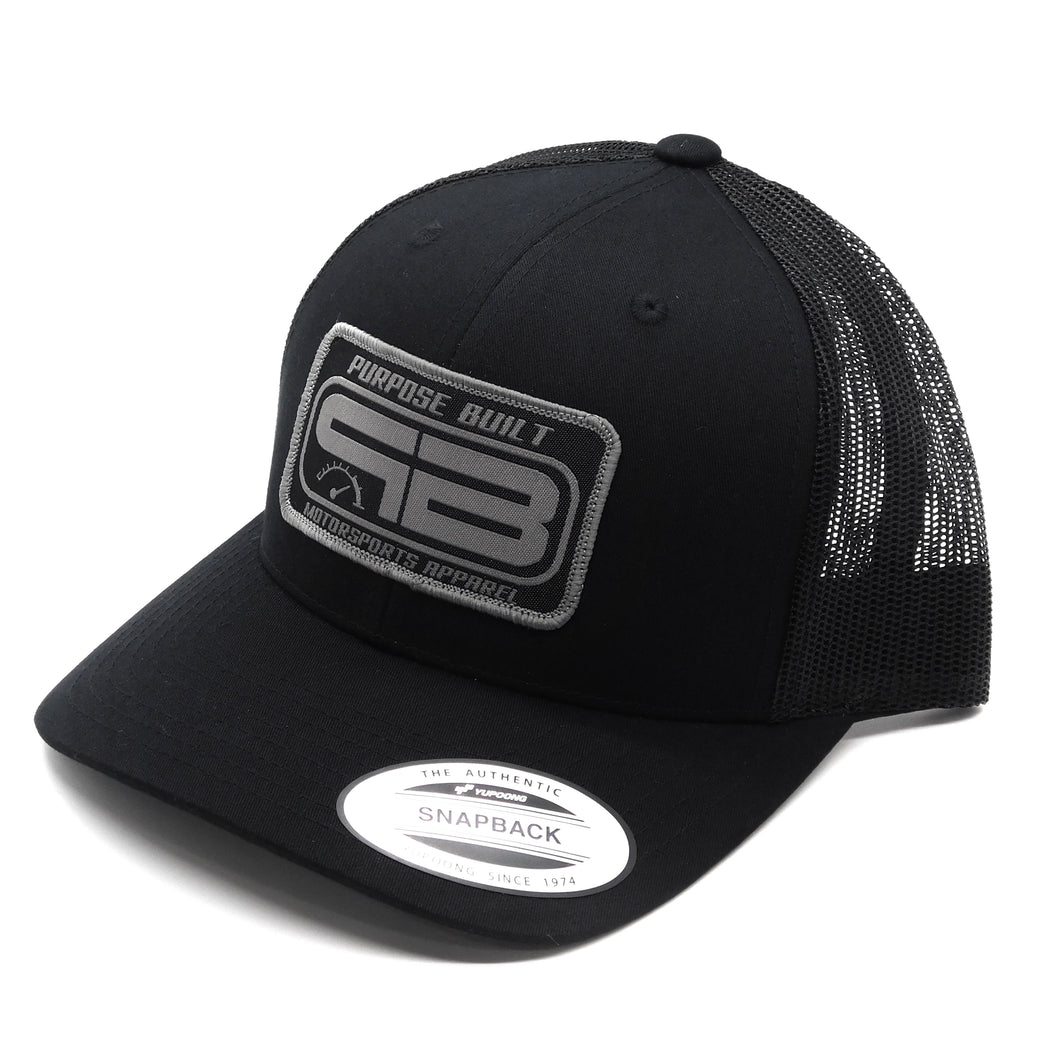 Purpose Built Motorsports Apparel turbo turbocharged OG boosted clothing silk screen printed T-shirt Tshirt T shirt s/s short sleeve crew neck woven label veteran owned 100% cotton drag boosted SPARK PLUG FLEX FIT SNAPBACK HAT CLASSIC TRUCKER YUPOONG 