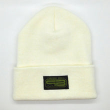 Load image into Gallery viewer, PURPOSE BUILT &quot;LIFESTYLE v2.0&quot; KNIT BEANIE SOFT WHITE / GREEN