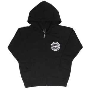 Purpose Built Motorsports Apparel turbo turbocharged terror boosted clothing silk screen printed woven label veteran owned lifestyle hoodie heavy weight garage modified modify everything hoodie pullover fleece black toddler kids
