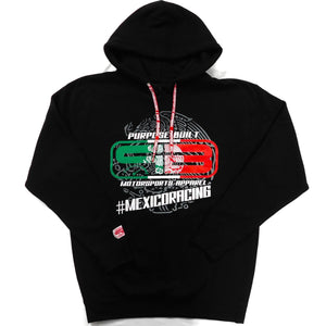 purpose built mexico racing heavy weight hoodie motorsports apparel