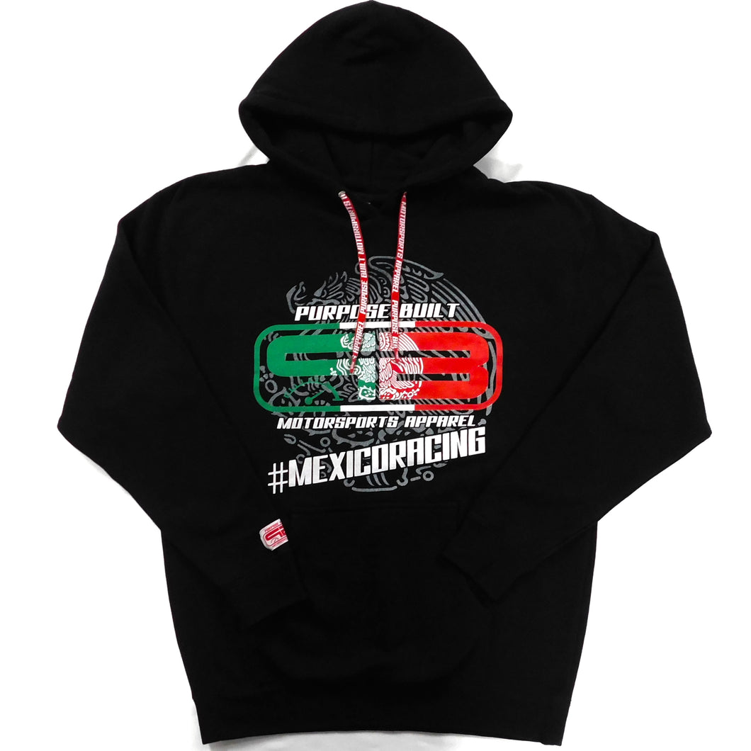 purpose built mexico racing heavy weight hoodie motorsports apparel