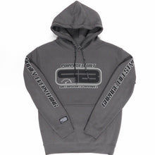 Load image into Gallery viewer, PURPOSE BUILT GREY HOODIE HEAVYWEIGHT MOTORSPORTS APPAREL CLOTHING BRAND